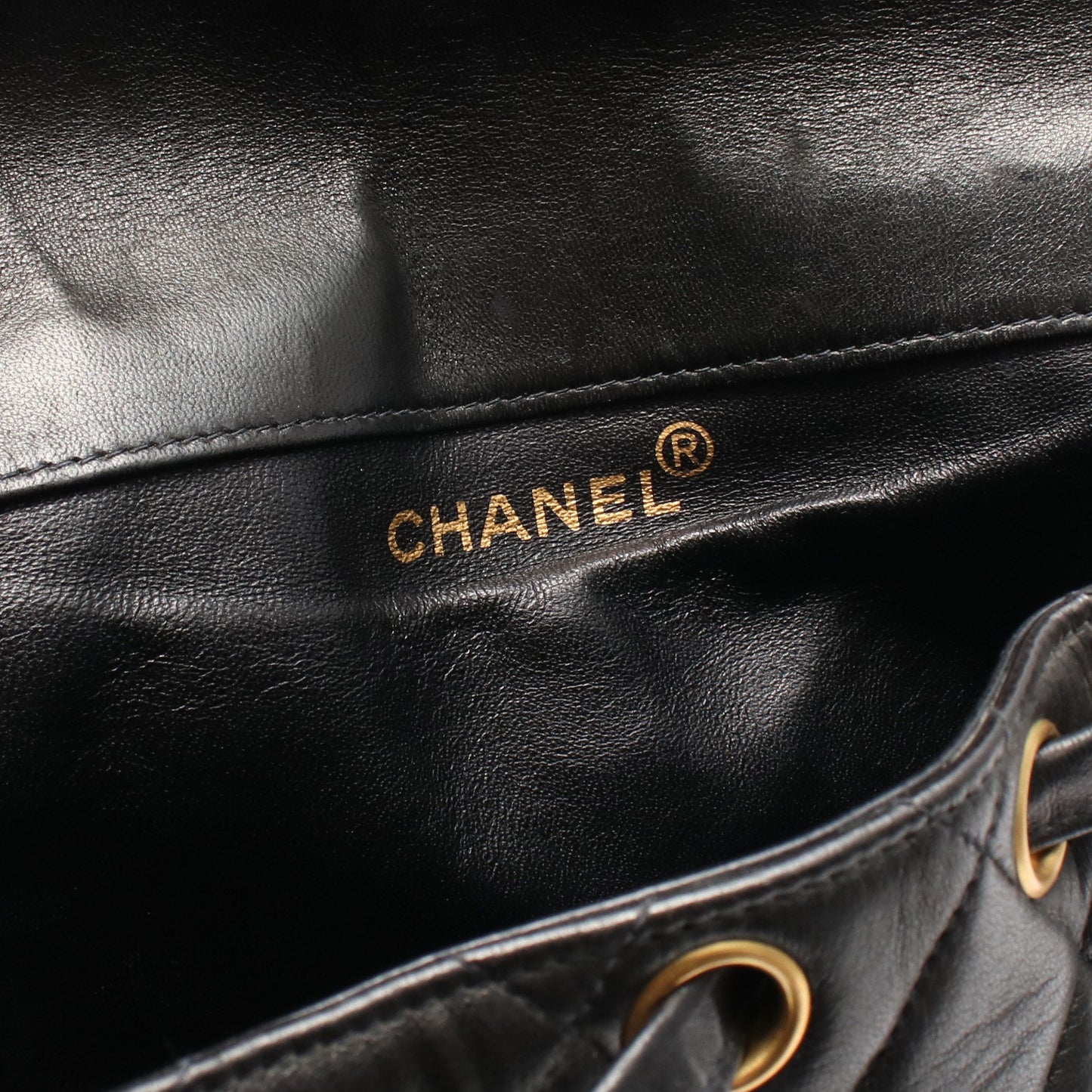 マトラッセ バックパック リュックサック ラムスキン ブラック ゴールド金具 シャネル バッグ CHANEL