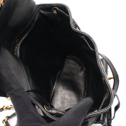 マトラッセ バックパック リュックサック ラムスキン ブラック ゴールド金具 シャネル バッグ CHANEL