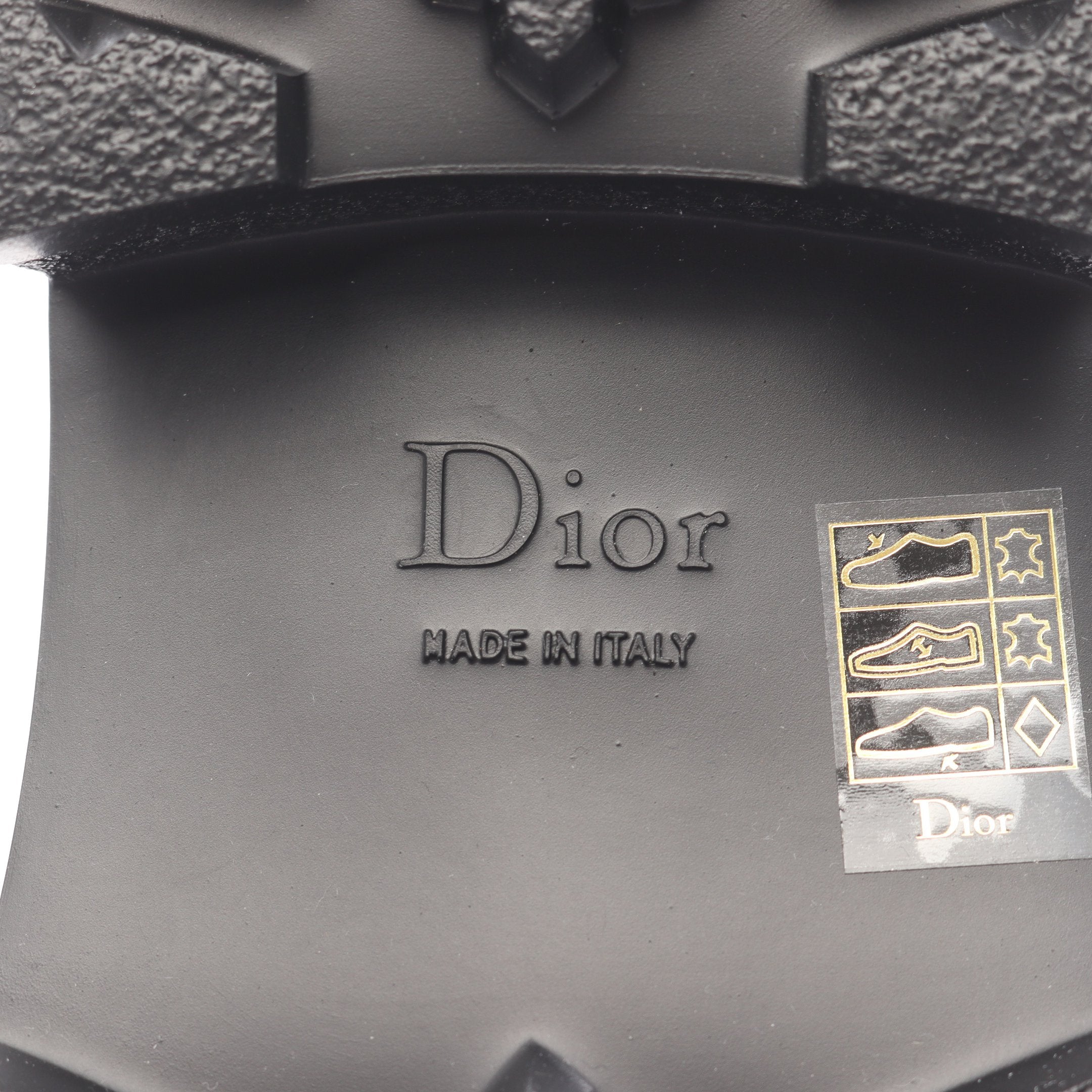 DIORACT プラットフォーム サンダル レザー ブラック クリスチャン