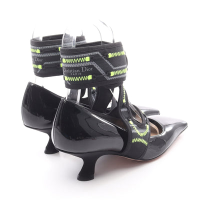 Christian Dior × Roger Vivier 62-22 パンプス エナメルレザー ファブリック ブラック イエローグリーン クリスチャンディオール シューズ Christian Dior