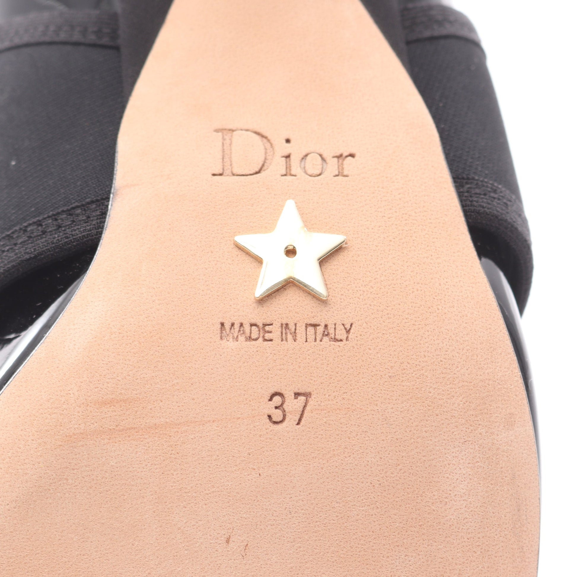 Christian Dior × Roger Vivier 62-22 パンプス エナメルレザー ファブリック ブラック イエローグリーン クリスチャンディオール シューズ Christian Dior