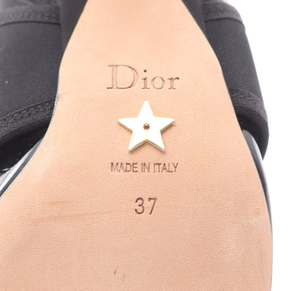 Christian Dior × Roger Vivier 62-22 パンプス エナメルレザー ファブリック ブラック イエローグリーン クリスチャンディオール シューズ Christian Dior