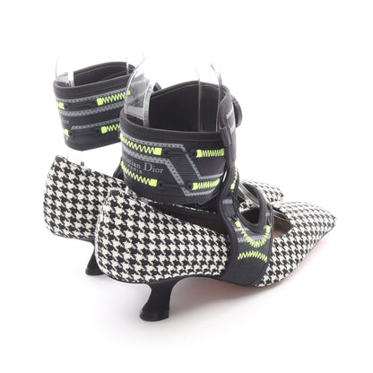 Christian Dior × Roger Vivier 62-22 パンプス 千鳥柄 ファブリック ブラック ホワイト イエローグリーン クリスチャンディオール シューズ Christian Dior