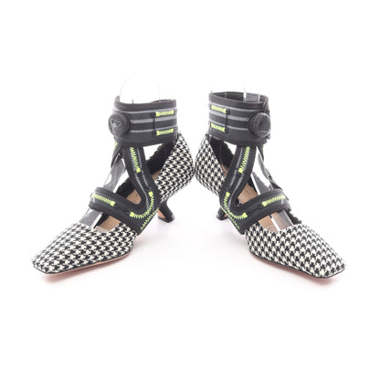 Christian Dior × Roger Vivier 62-22 パンプス 千鳥柄 ファブリック ブラック ホワイト イエローグリーン クリスチャンディオール シューズ Christian Dior