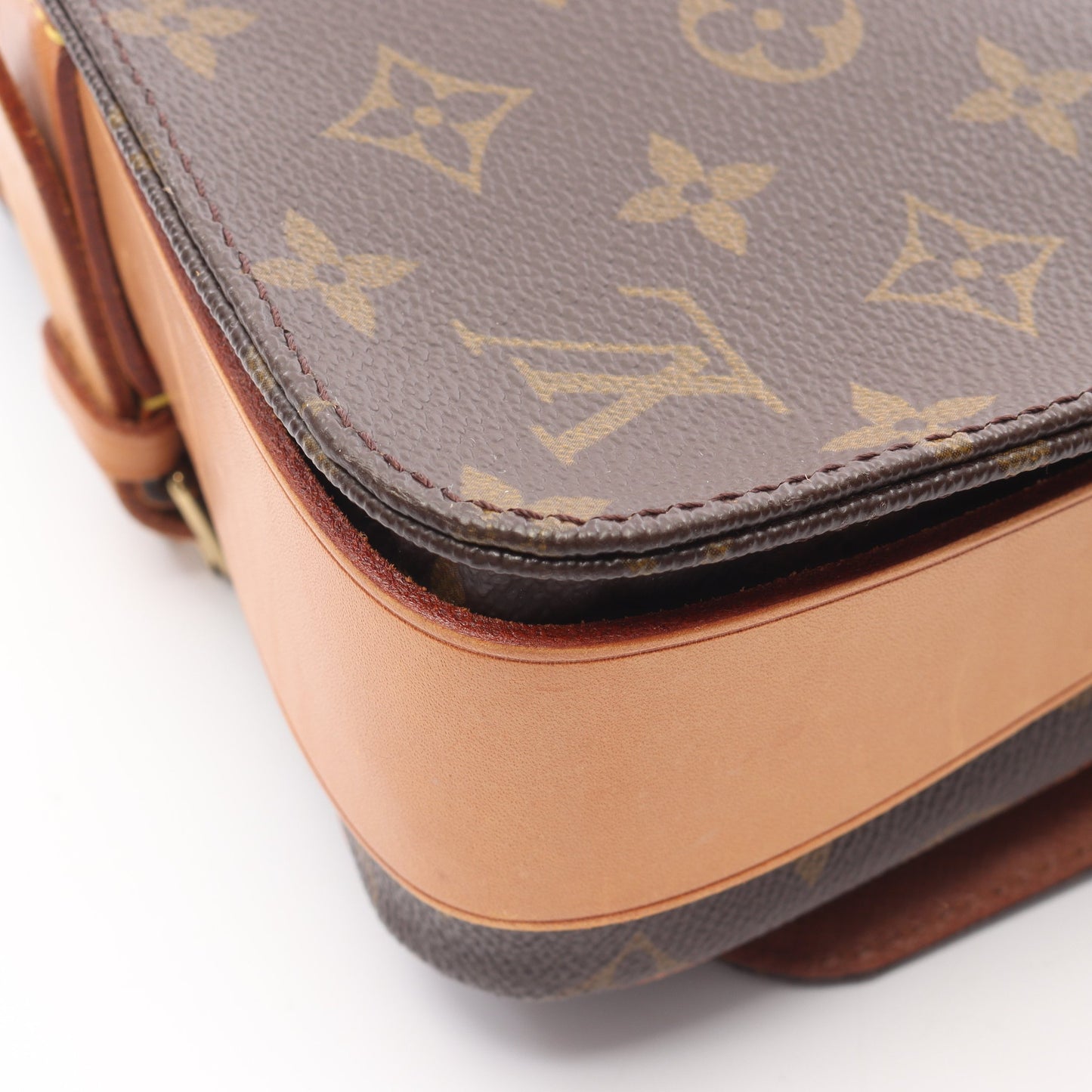 カルトシエールMM モノグラム ショルダーバッグ PVC レザー ブラウン ルイヴィトン バッグ LOUIS VUITTON