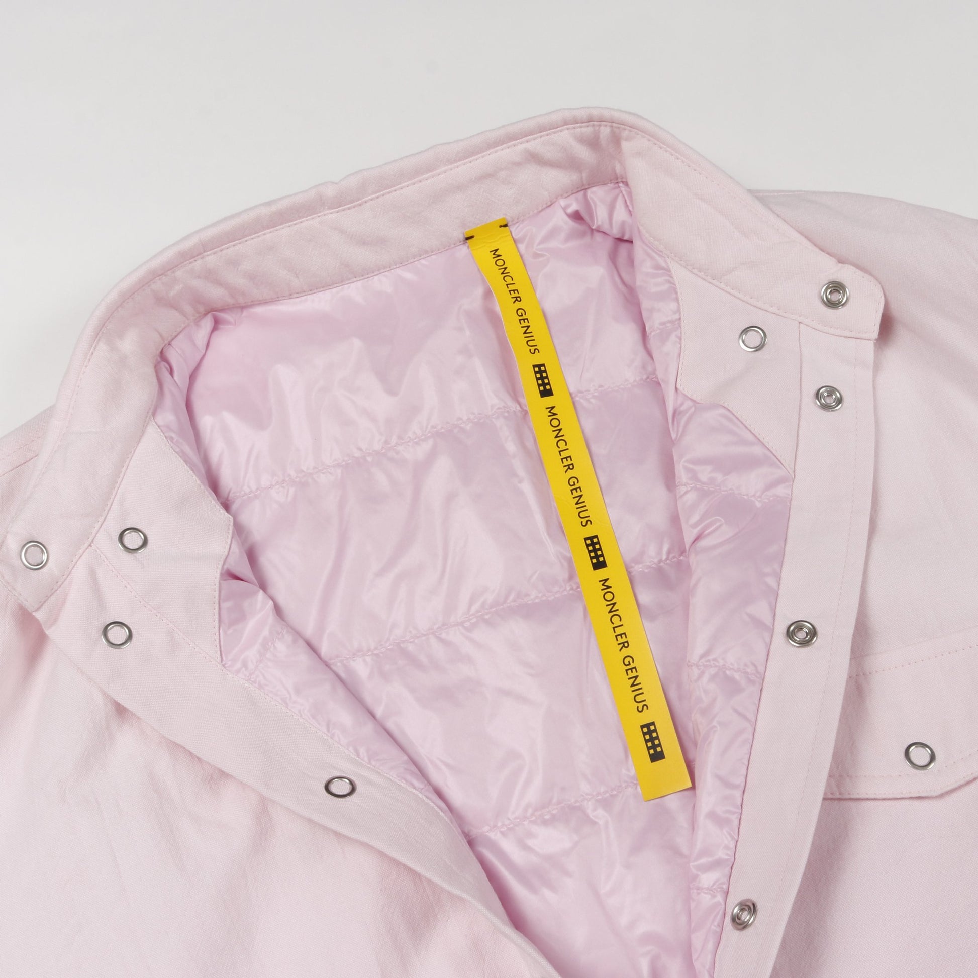 GENIUS 7 FRAGMENT HIROSHI FUJIWARA パディングシャツジャケット シャツ コットン ピンク モンクレール トップス MONCLER