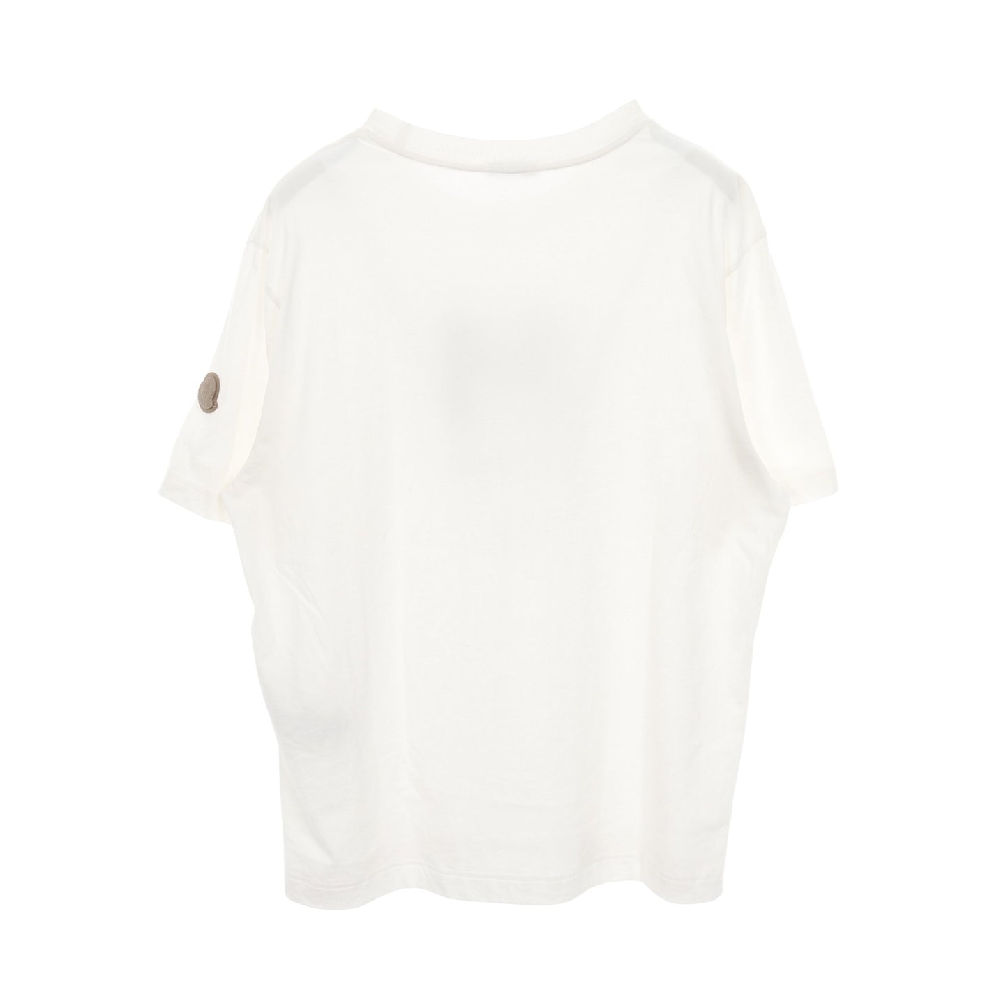 Tシャツ クルーネック 半袖 ロゴ コットン ホワイト モンクレール トップス MONCLER