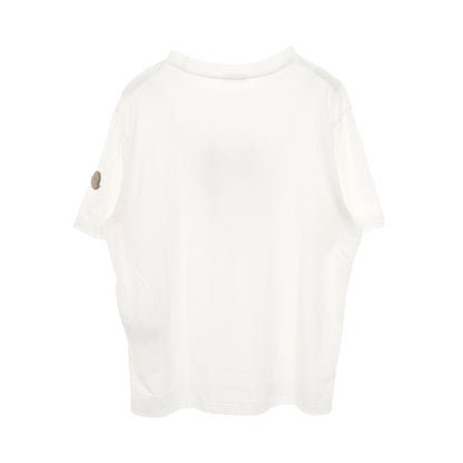 Tシャツ クルーネック 半袖 ロゴ コットン ホワイト モンクレール トップス MONCLER