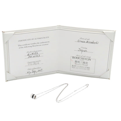 キャトルブラック ネックレス SM 1PD ネックレス K18WG（ホワイトゴールド） ダイヤモンド PVD クリア ブシュロン アクセサリー Boucheron