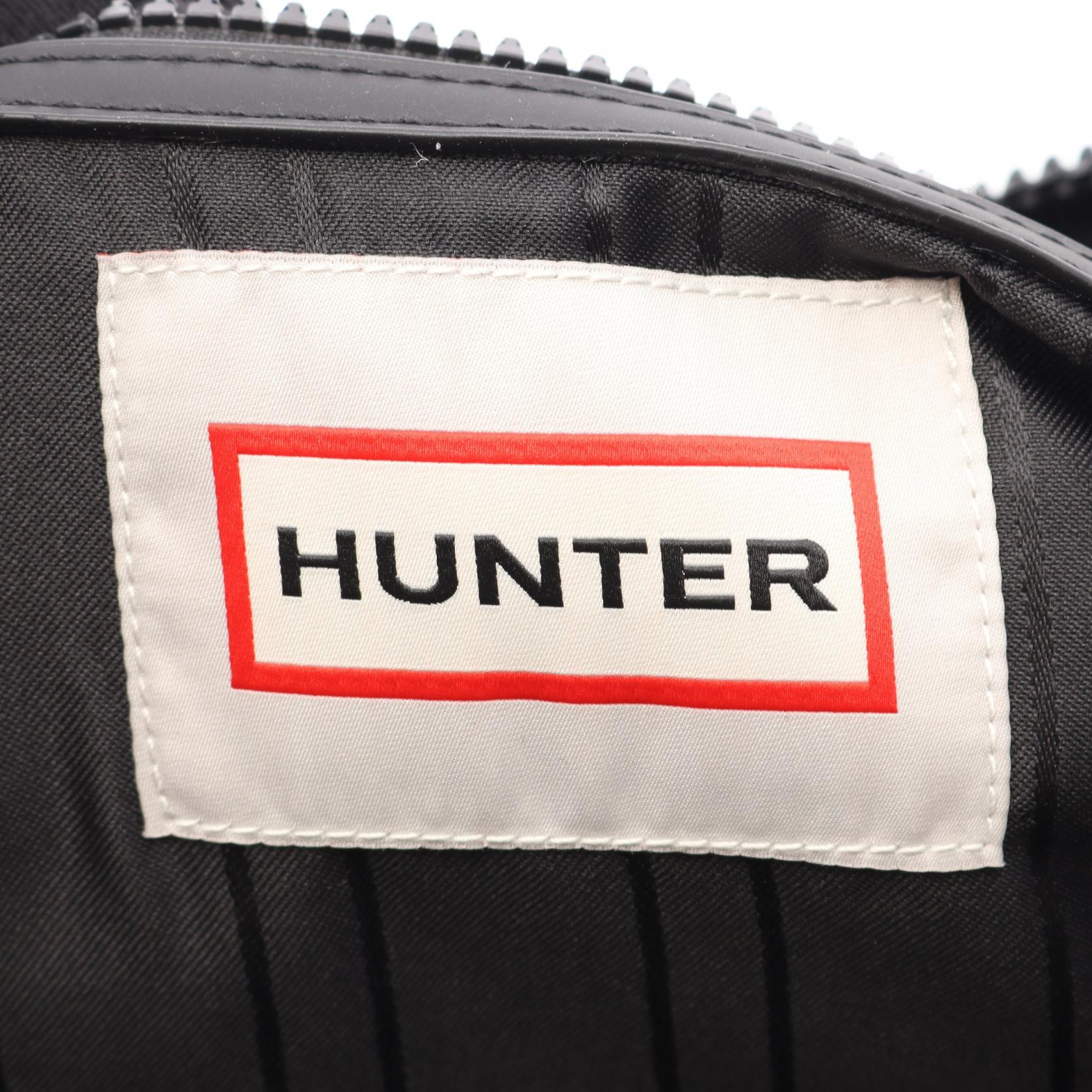 ナイロン ミディアム トップ クリップ ハンドバッグ トートバッグ ナイロン ブラック ハンター バッグ HUNTER