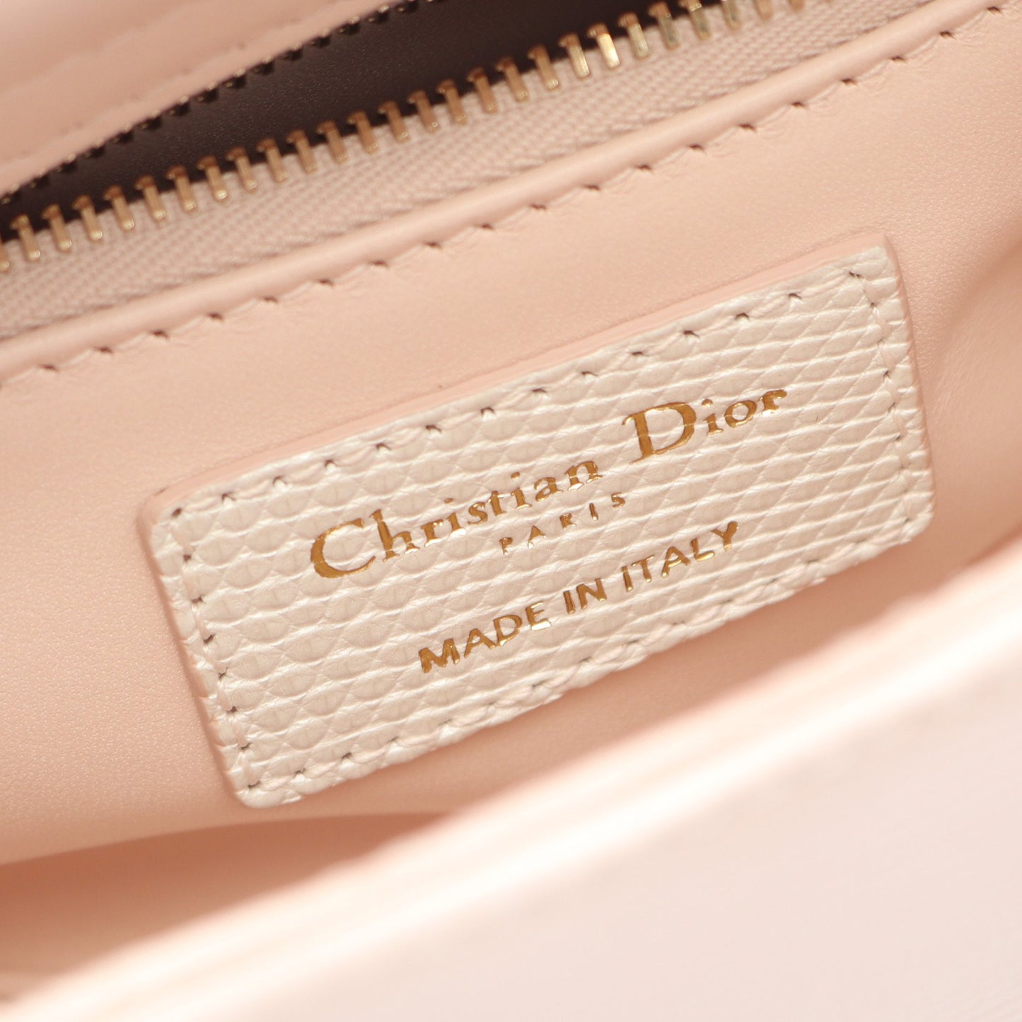 レディディオール ミニ ハンドバッグ リザード ライトピンク ホワイト 2WAY クリスチャンディオール バッグ Christian Dior