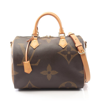 スピーディ バンドリエール30 モノグラムジャイアント ハンドバッグ PVC レザー ブラウン 2WAY ルイヴィトン バッグ LOUIS VUITTON