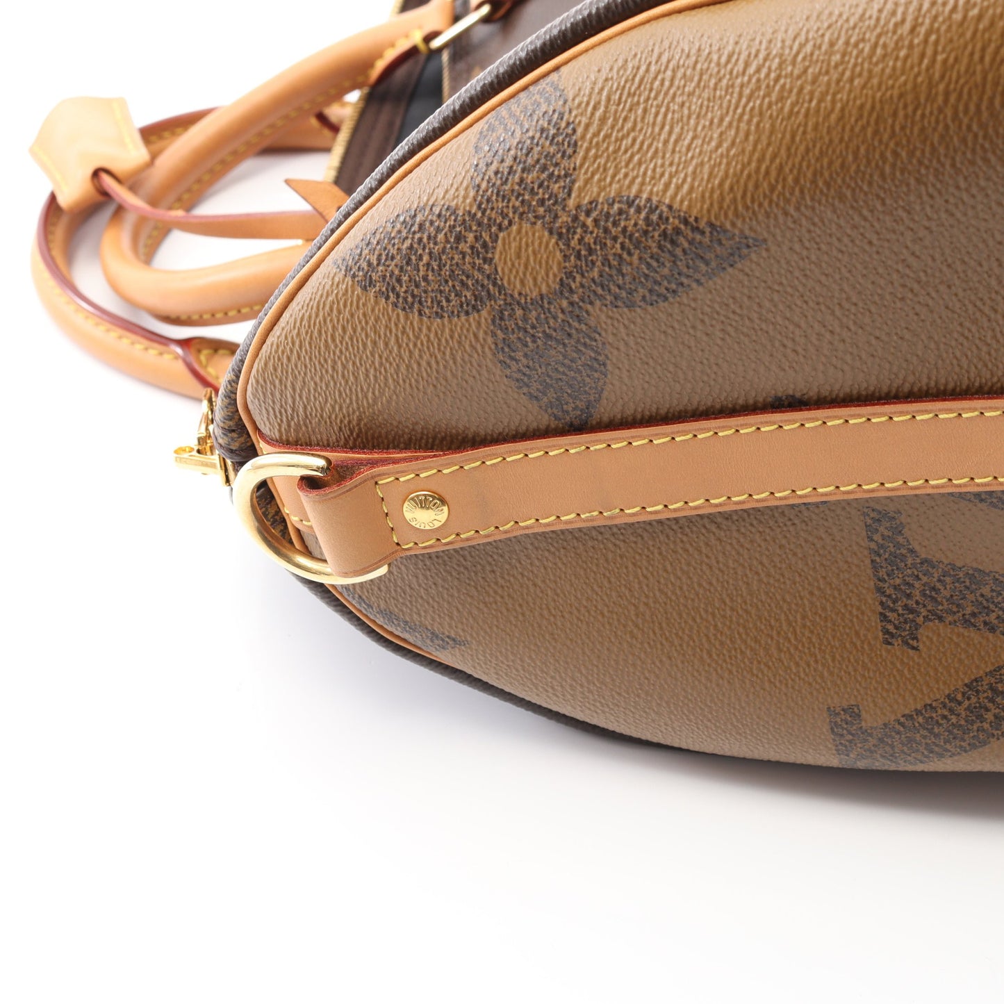 スピーディ バンドリエール30 モノグラムジャイアント ハンドバッグ PVC レザー ブラウン 2WAY ルイヴィトン バッグ LOUIS VUITTON
