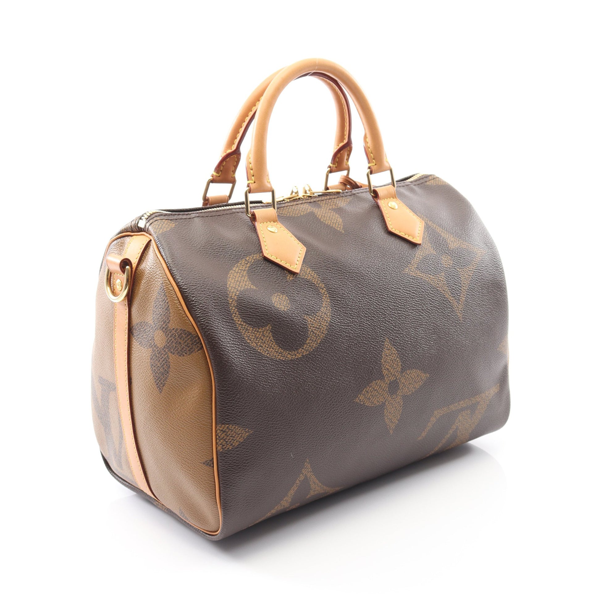 スピーディ バンドリエール30 モノグラムジャイアント ハンドバッグ PVC レザー ブラウン 2WAY ルイヴィトン バッグ LOUIS VUITTON
