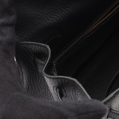 ケリー32 ハンドバッグ アルデンヌ ブラック ゴールド金具 外縫い 2WAY ○U刻印 エルメス バッグ HERMES