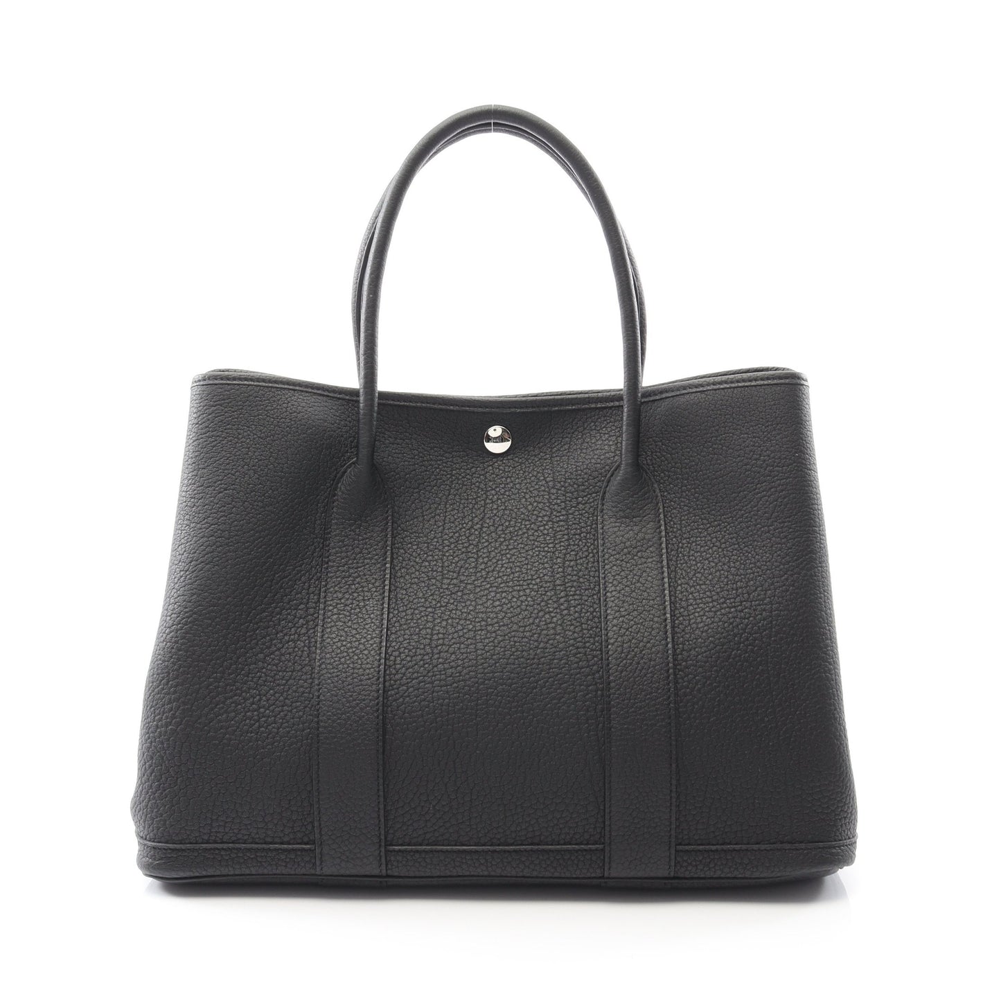 ガーデンパーティPM ハンドバッグ トートバッグ ネゴンダ ブラック シルバー金具 W刻印 エルメス バッグ HERMES