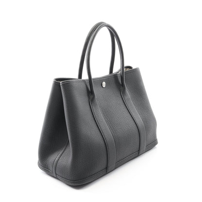 ガーデンパーティPM ハンドバッグ トートバッグ ネゴンダ ブラック シルバー金具 W刻印 エルメス バッグ HERMES