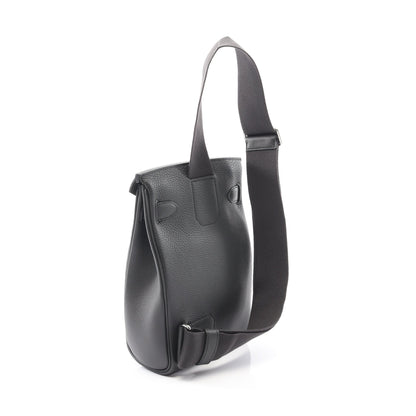 ケリーアッカドPM プロン ボディバッグ トゴ ダークグレー シルバー金具 B刻印 エルメス バッグ HERMES