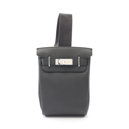 ケリーアッカドPM プロン ボディバッグ トゴ ダークグレー シルバー金具 B刻印 エルメス バッグ HERMES