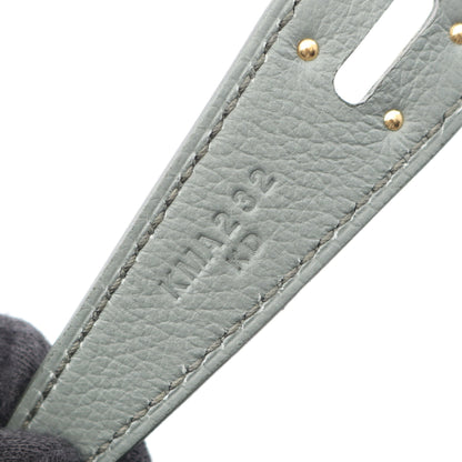 リンディ26 ヴェールアマンド ショルダーバッグ エバーカラー グレーグリーン ゴールド金具 K刻印 エルメス バッグ HERMES