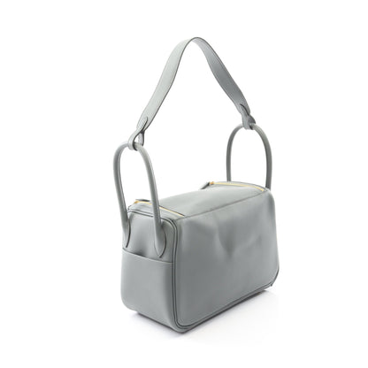 リンディ26 ヴェールアマンド ショルダーバッグ エバーカラー グレーグリーン ゴールド金具 K刻印 エルメス バッグ HERMES