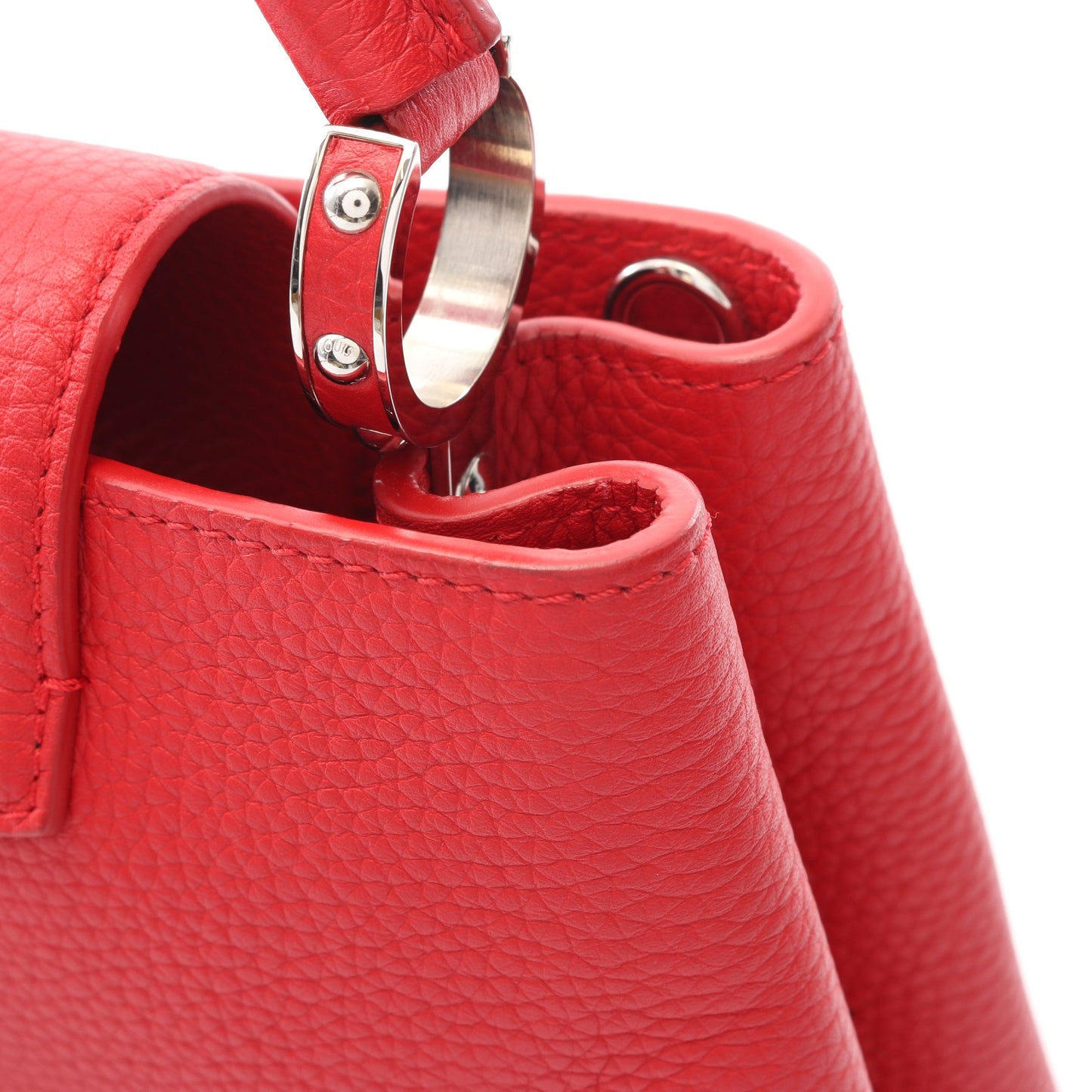 カプシーヌPM パルナセア ルビー ハンドバッグ レザー レッド 2WAY ルイヴィトン バッグ LOUIS VUITTON