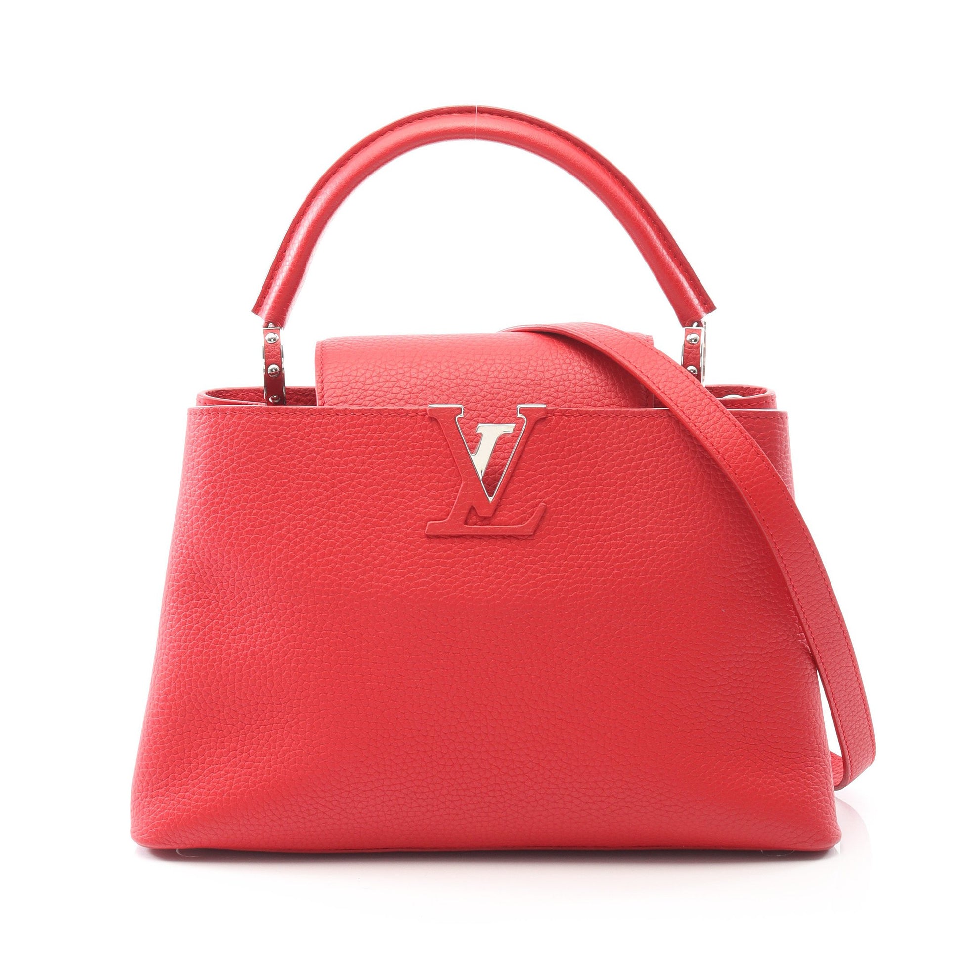 カプシーヌPM パルナセア ルビー ハンドバッグ レザー レッド 2WAY ルイヴィトン バッグ LOUIS VUITTON