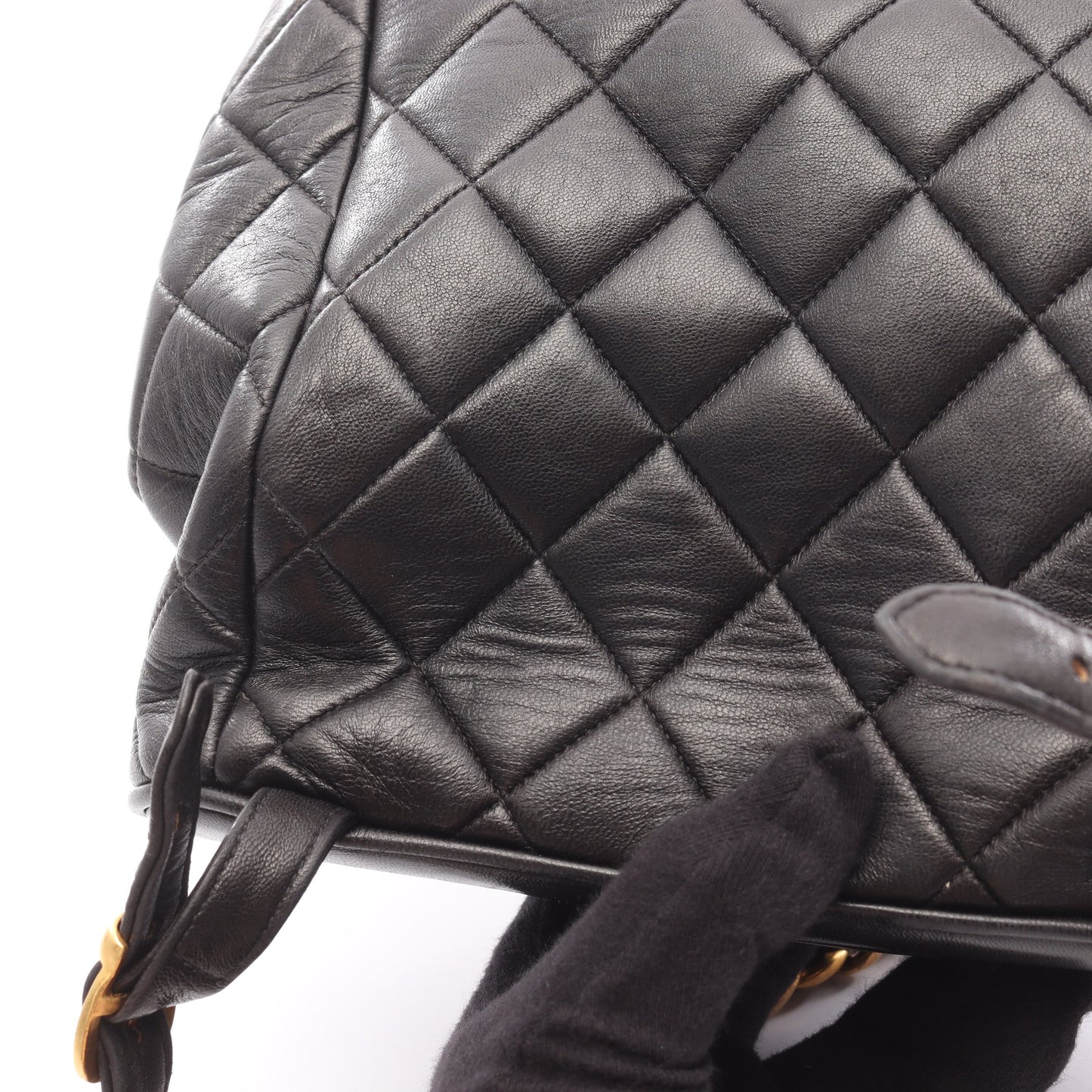 マトラッセ バックパック リュックサック ラムスキン ブラック ゴールド金具 シャネル バッグ CHANEL