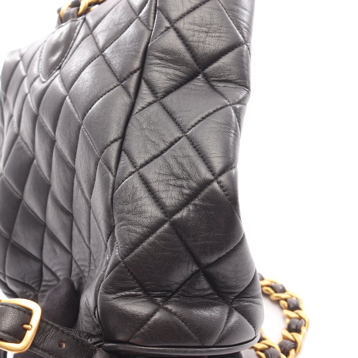 マトラッセ バックパック リュックサック ラムスキン ブラック ゴールド金具 シャネル バッグ CHANEL