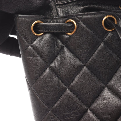 マトラッセ バックパック リュックサック ラムスキン ブラック ゴールド金具 シャネル バッグ CHANEL