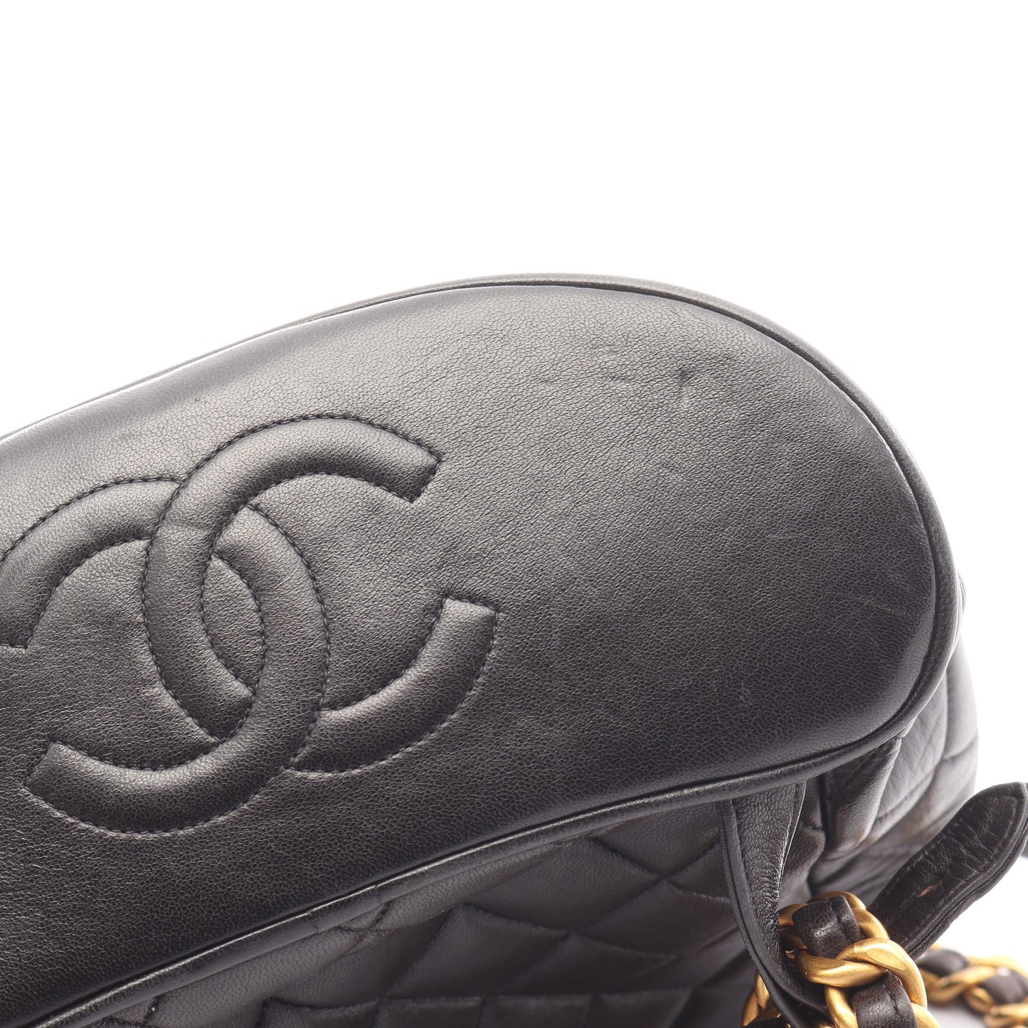 マトラッセ バックパック リュックサック ラムスキン ブラック ゴールド金具 シャネル バッグ CHANEL