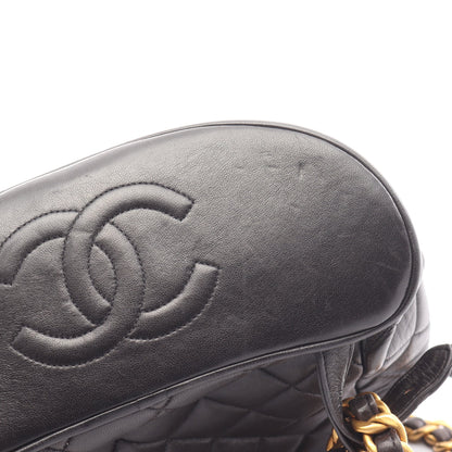 マトラッセ バックパック リュックサック ラムスキン ブラック ゴールド金具 シャネル バッグ CHANEL