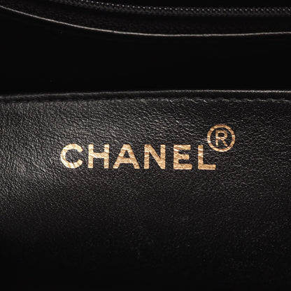 デカマトラッセ30 シングルフラップ Wチェーンショルダーバッグ ラムスキン ブラック ゴールド金具 シャネル バッグ CHANEL