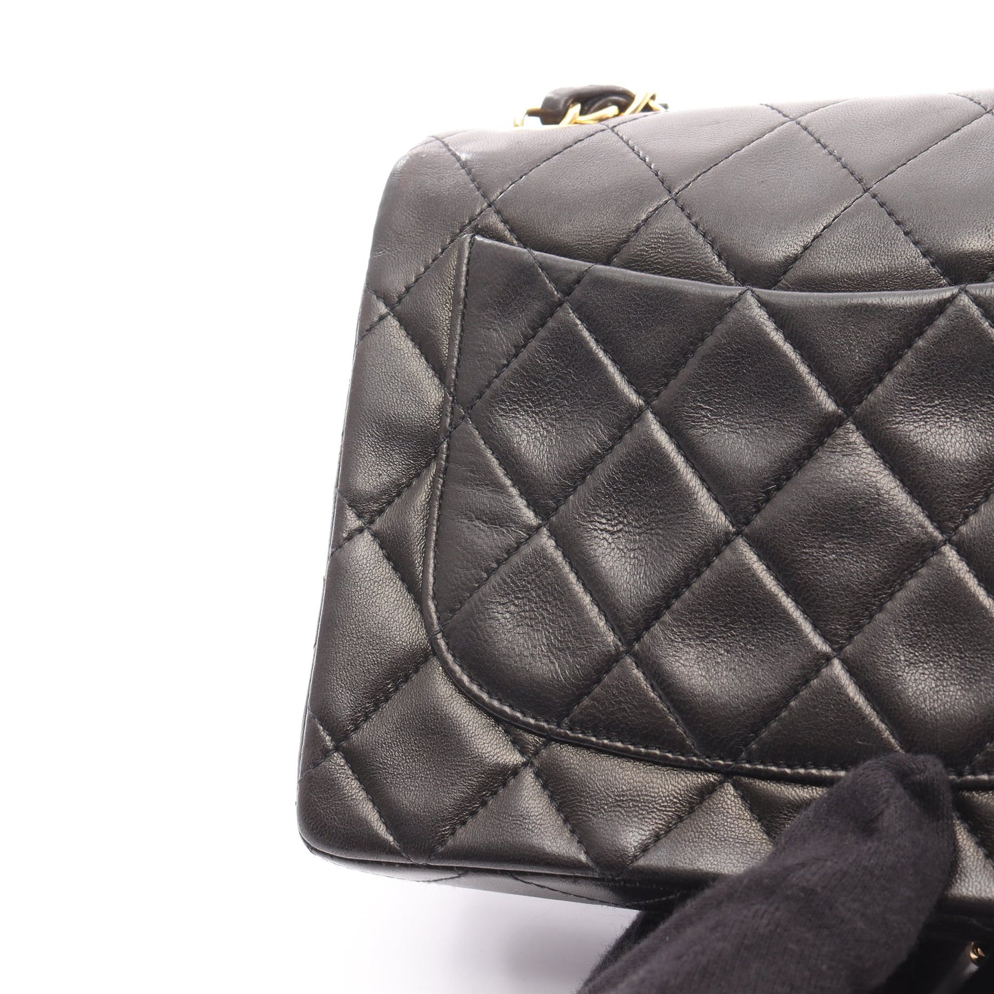 ミニマトラッセ チェーンショルダーバッグ ラムスキン ブラック ゴールド金具 シャネル バッグ CHANEL