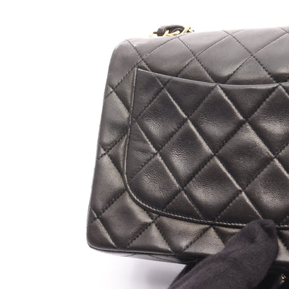 ミニマトラッセ チェーンショルダーバッグ ラムスキン ブラック ゴールド金具 シャネル バッグ CHANEL