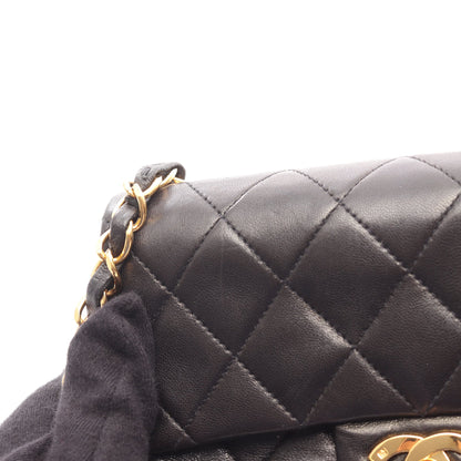 ミニマトラッセ チェーンショルダーバッグ ラムスキン ブラック ゴールド金具 シャネル バッグ CHANEL