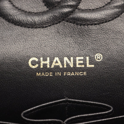 マトラッセ Wフラップ Wチェーンショルダーバッグ キャビアスキン ブラック ゴールド金具 シャネル バッグ CHANEL