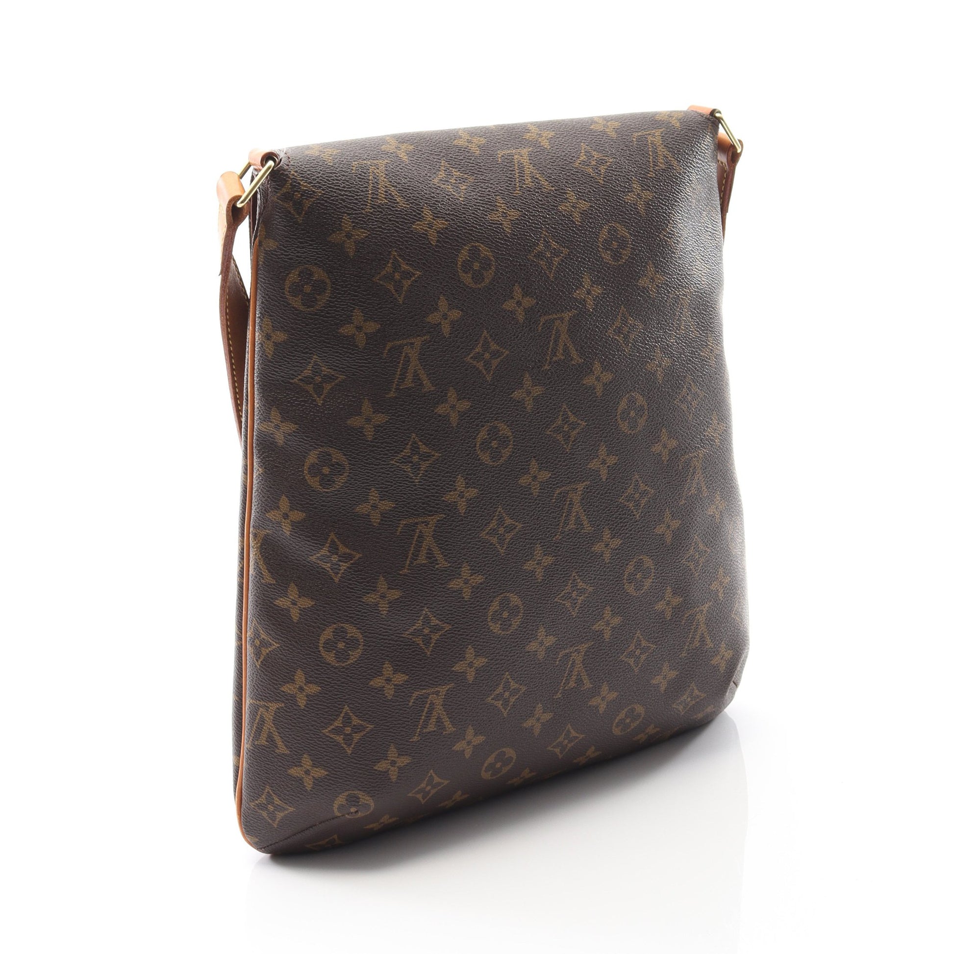 ミュゼット モノグラム ショルダーバッグ PVC レザー ブラウン ルイヴィトン バッグ LOUIS VUITTON