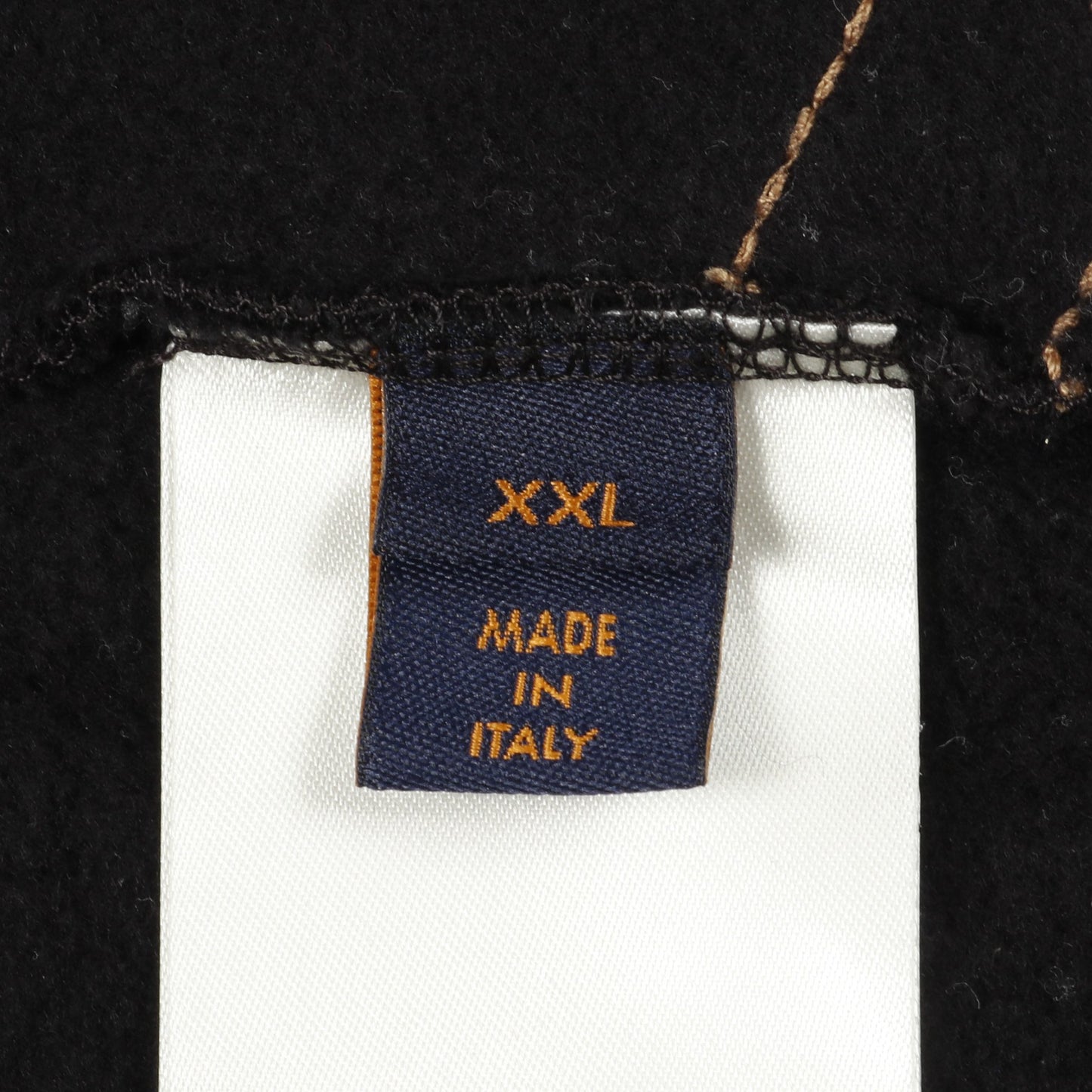 ミュージックライン エンブロイダード スウェットシャツ コットン ブラック ベージュ ルイヴィトン トップス LOUIS VUITTON