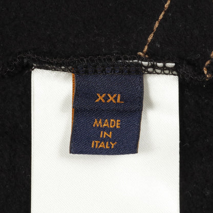 ミュージックライン エンブロイダード スウェットシャツ コットン ブラック ベージュ ルイヴィトン トップス LOUIS VUITTON