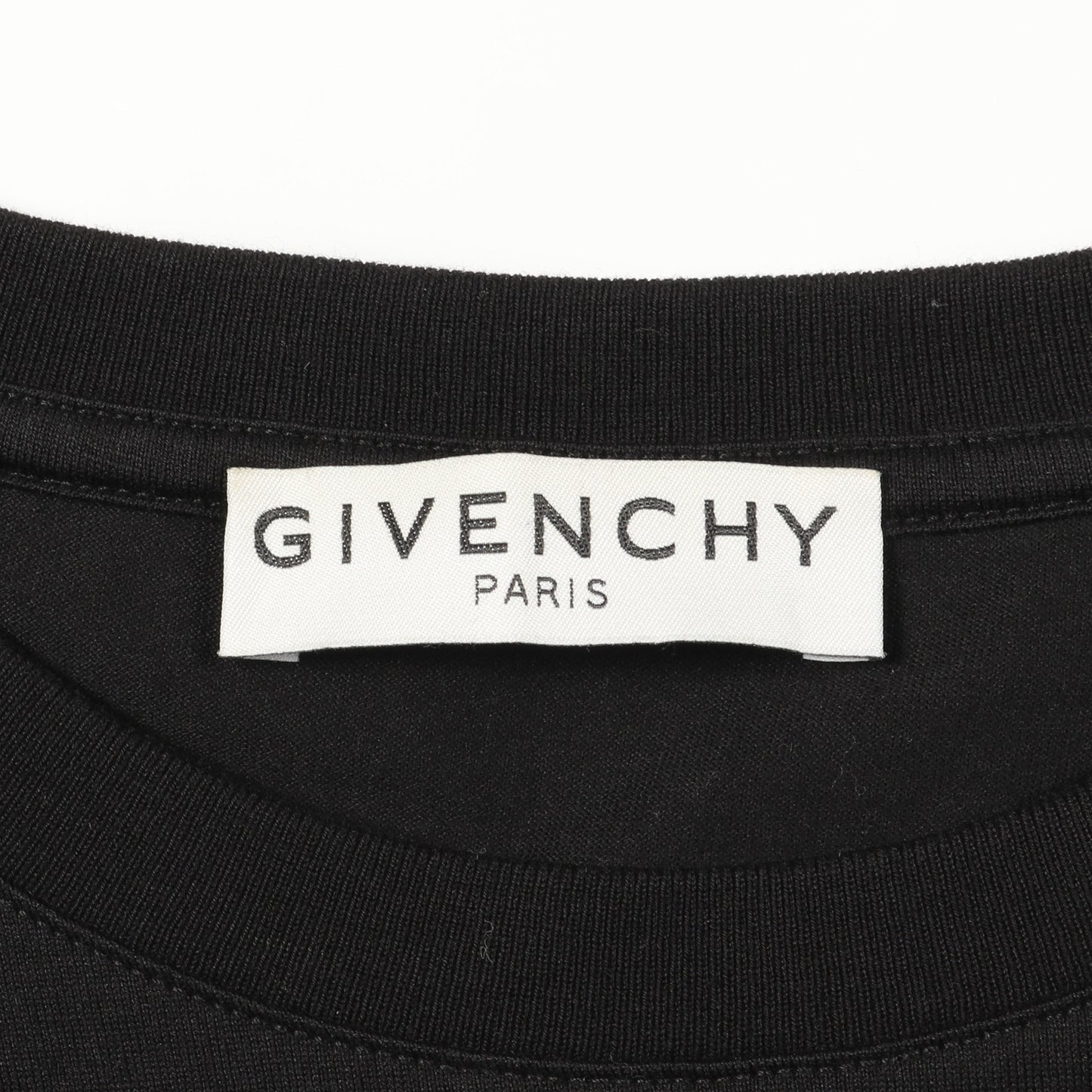 Tシャツ クルーネック ロゴプリント コットン ブラック マルチカラー ジバンシィ トップス GIVENCHY
