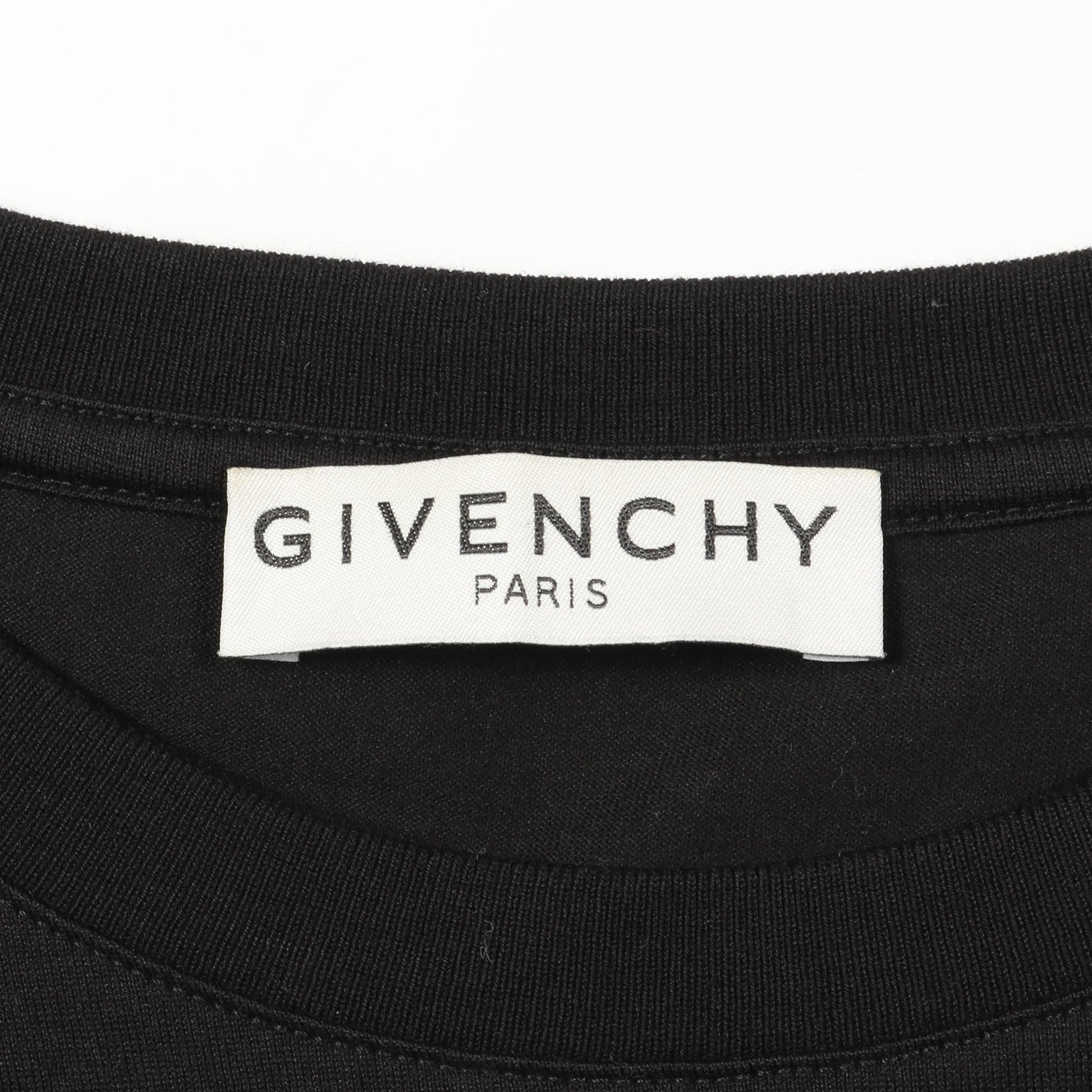 Tシャツ クルーネック ロゴプリント コットン ブラック マルチカラー ジバンシィ トップス GIVENCHY