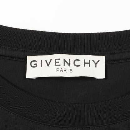 Tシャツ クルーネック ロゴプリント コットン ブラック マルチカラー ジバンシィ トップス GIVENCHY