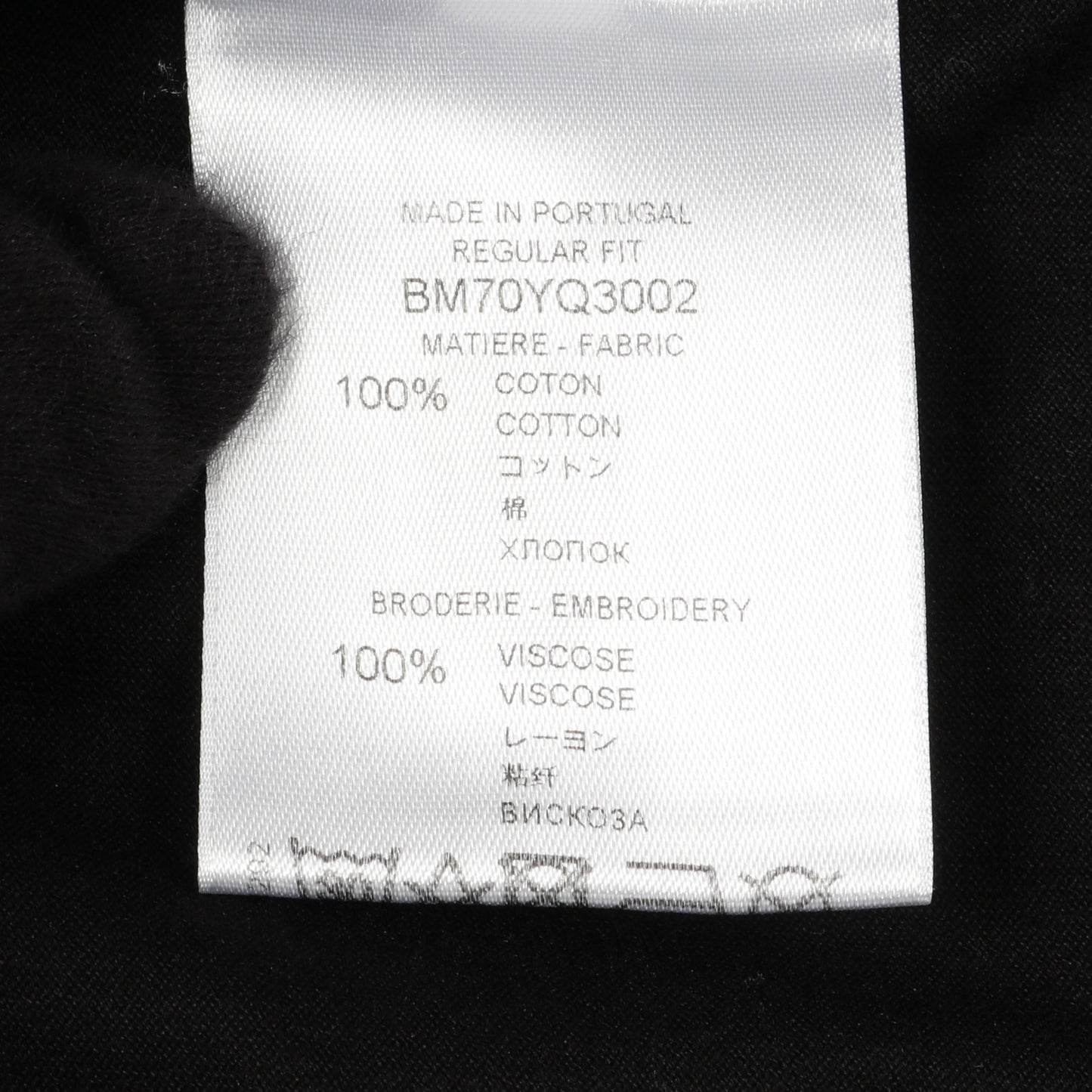 Tシャツ クルーネック ロゴプリント コットン ブラック マルチカラー ジバンシィ トップス GIVENCHY