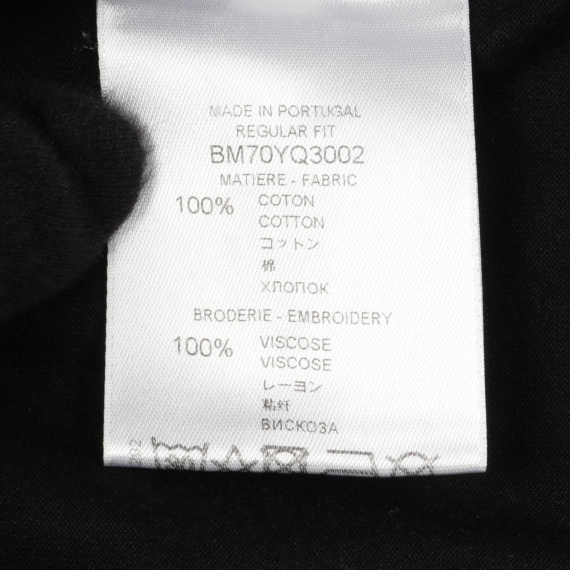 Tシャツ クルーネック ロゴプリント コットン ブラック マルチカラー ジバンシィ トップス GIVENCHY