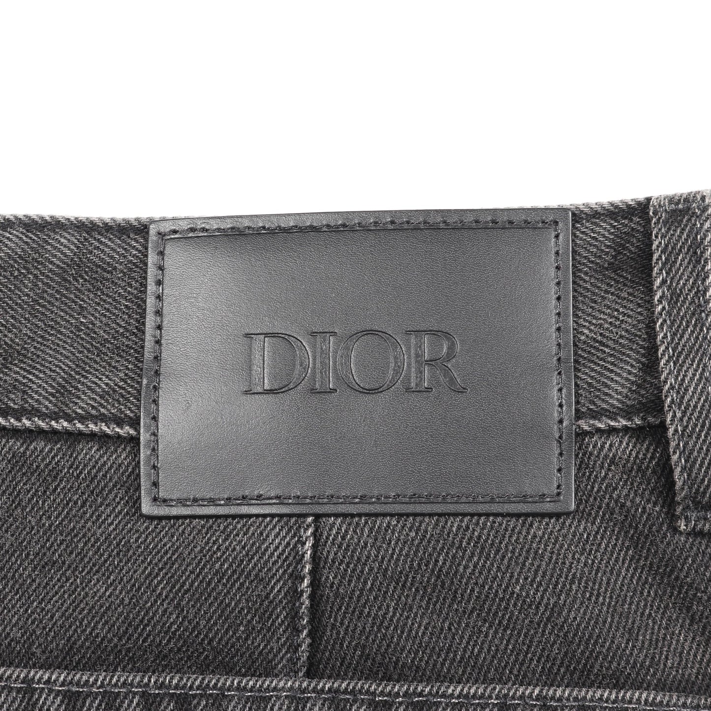 カーペンターデニムパンツ デニムパンツ コットン ダークグレー ボタンフライ ディオール ボトムス DIOR