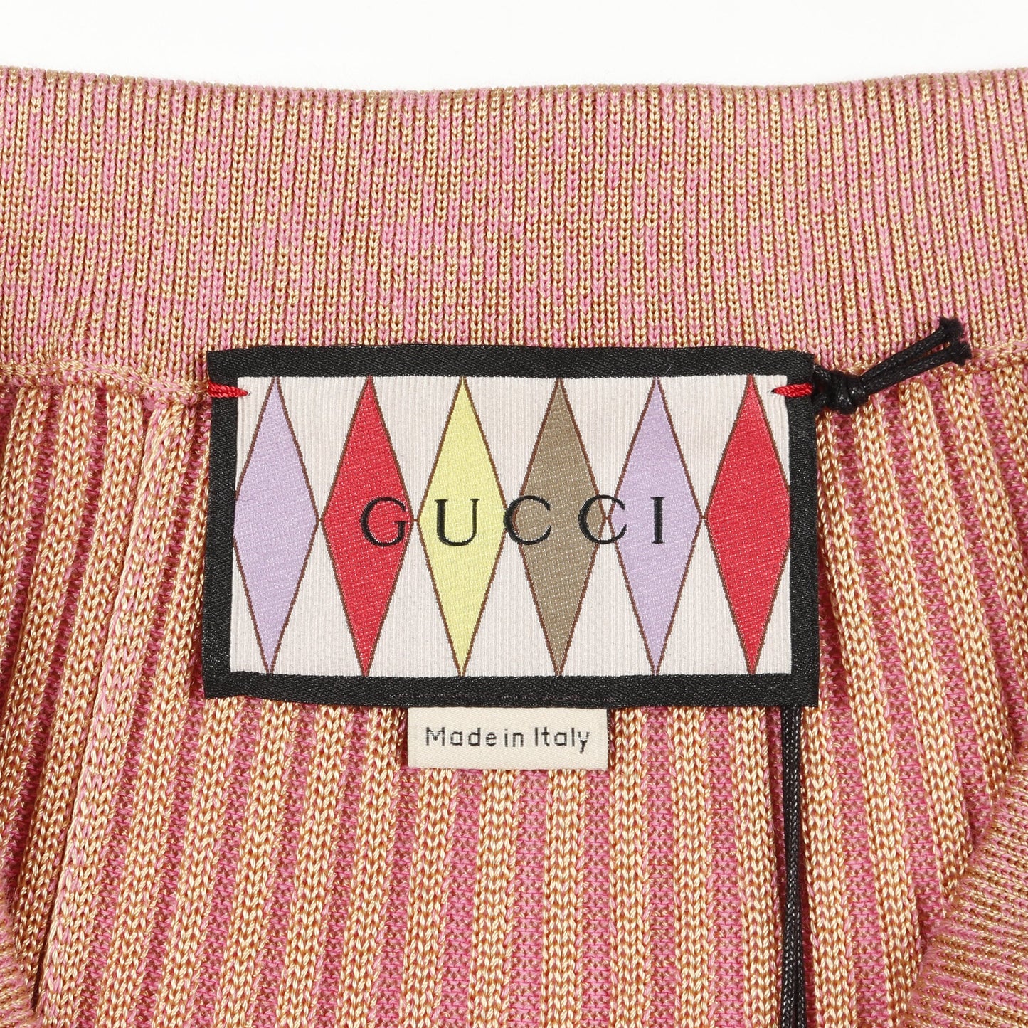 Lovelight ニット プリーツ スカート レーヨン ピンク ベージュ グッチ ボトムス GUCCI