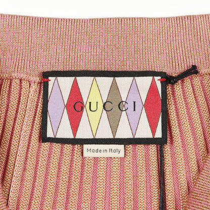 Lovelight ニット プリーツ スカート レーヨン ピンク ベージュ グッチ ボトムス GUCCI
