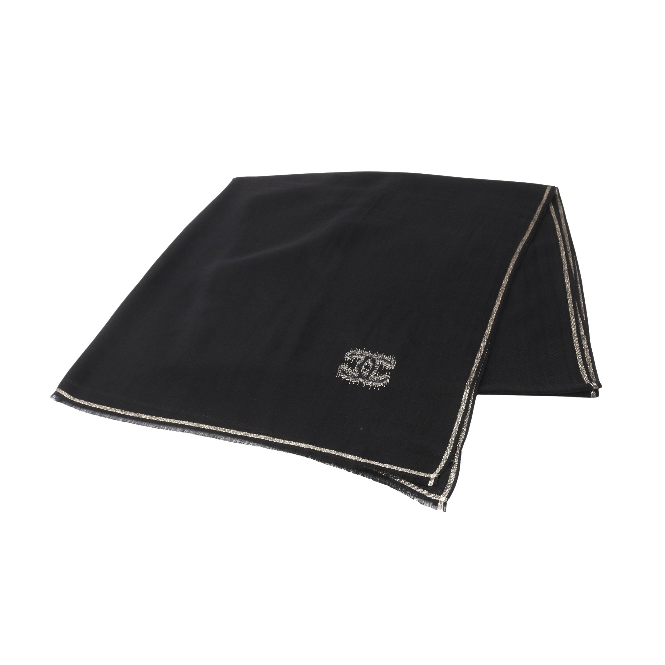 【CHANEL】ココマーク　ショール CHANEL】シャネル『ココマーク カシミヤ×シルク ストール』レディース