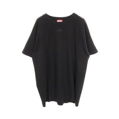 T-NORM-INT Tシャツ ロゴ コットン ブラック ディーゼル トップス DIESEL